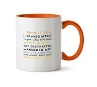 Hippowarehouse I Came, I Saw, I Forgot, Went Back, got Distracted Printed Mug Various Colour Options Ceramic Cup Kitchenware 11oz