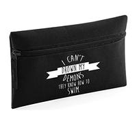 HippoWarehouse I Can't Drown My Demons They Know How to swimPrinted Pencil Case Desk Organiser College School University 21x14cm 0.5 litres