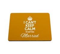 Hippowarehouse I can't keep calm I'm getting married printed mouse mat pad accessory black rubber base 240mm x 190mm x 60mm