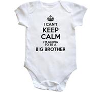 Hippowarehouse I Can't Keep Calm I'm Going to be a Big Brother baby vest bodysuit (short sleeve) boys girls