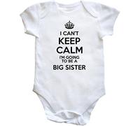 Hippowarehouse I Can't Keep Calm I'm Going to be a Big Sister baby vest bodysuit (short sleeve) boys girls