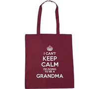 Hippowarehouse I Can't Keep Calm I'm Going to be a Grandma Tote Shopping Gym Beach Bag 42cm x38cm, 10 litres