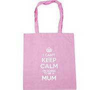 Hippowarehouse I Can't Keep Calm I'm Going to be a Mum Tote Shopping Gym Beach Bag 42cm x38cm, 10 litres