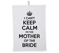 Hippowarehouse I Can't Keep Calm I'm the Mother of the Bride Tea Towel Eco Printed Dish Cloth Kitchen accessory 50cmx70cm 100% Cotton