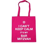 Hippowarehouse I can't keep calm it's my bar mitzvah Tote Shopping Gym Beach Bag 42cm x38cm, 10 litres