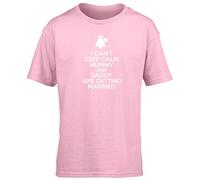 Hippowarehouse I Can't Keep Calm Mummy and Daddy are Getting Married Kids Children's Short Sleeve t-Shirt Pink