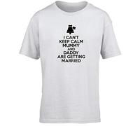 Hippowarehouse I Can't Keep Calm Mummy and Daddy are Getting Married Kids Children's Short Sleeve t-Shirt White