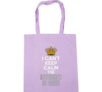Hippowarehouse I Can't Keep Calm The Internet is Down Tote Shopping Gym Beach Bag 42cm x38cm, 10 litres