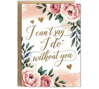 Hippowarehouse I cant say i do without you Personalised Card A5 with envelope for him for her Funny Cards for Men and Women Blank inside option