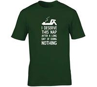 Hippowarehouse I Deserve This nap After a Long Day of Doing Nothing Unisex Short Sleeve t-Shirt (Specific Size Guide in Description)