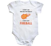 Hippowarehouse I Didn't Ask How Big The Room Is, I Said I Cast Fireball baby vest bodysuit (short sleeve) boys girls