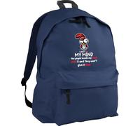 Hippowarehouse I didn't lose my mind the people inside my head stole it backpack ruck sack Dimensions: 31 x 42 x 21 cm Capacity: 18 litres