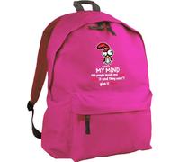 Hippowarehouse I didn't lose my mind the people inside my head stole it backpack ruck sack Dimensions: 31 x 42 x 21 cm Capacity: 18 litres