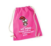 Hippowarehouse I didn't lose my mind the people inside my head stole it Drawstring Cotton School Gym Bag 37cm x 46cm, 12 litres