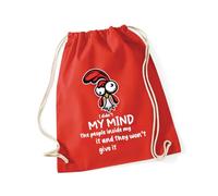 Hippowarehouse I didn't lose my mind the people inside my head stole it Drawstring Cotton School Gym Bag 37cm x 46cm, 12 litres