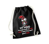 Hippowarehouse I didn't lose my mind the people inside my head stole it Drawstring Cotton School Gym Bag 37cm x 46cm, 12 litres