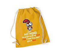 Hippowarehouse I didn't lose my mind the people inside my head stole it Drawstring Cotton School Gym Bag 37cm x 46cm, 12 litres