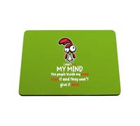 Hippowarehouse I didn't lose my mind the people inside my head stole it printed mouse mat pad accessory black rubber base 240mm x 190mm x 60mm