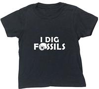 Hippowarehouse I Dig Fossils Kids Children's Short Sleeve t-Shirt Black