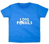 Hippowarehouse I Dig Fossils Kids Children's Short Sleeve t-Shirt Sapphire Blue