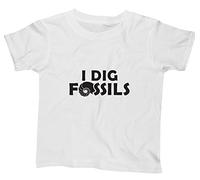 Hippowarehouse I Dig Fossils Kids Children's Short Sleeve t-Shirt White
