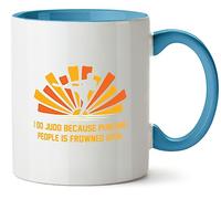 Hippowarehouse I Do Judo Because Punching People is Frowned Upon Printed Mug Various Colour Options Ceramic Cup Kitchenware 11oz