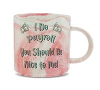 Hippowarehouse I do Payroll, You Should be Nice to me Printed Mug Various Colour Options Ceramic Cup Kitchenware 11oz