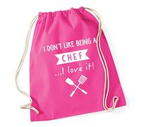 Hippowarehouse I Don't Like Being A Chef.I Love It! Drawstring Cotton School Gym Bag 37cm x 46cm, 12 litres