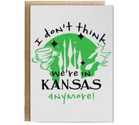 Hippowarehouse I Don't Think We're In Kansas Anymore! Birthday Card A5 Personalised with envelope for him for her Funny Cards for Men and Women Blank inside option
