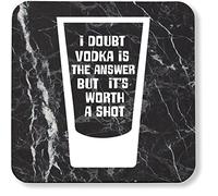 Hippowarehouse I doubt vodka is the answer but It's worth a shot pack of 2 coasters gloss finish durable backing 9cm x 9cm