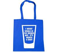 Hippowarehouse I doubt vodka is the answer but It's worth a shot Tote Shopping Gym Beach Bag 42cm x38cm, 10 litres