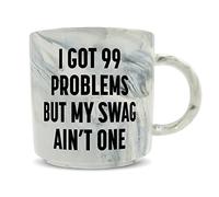 Hippowarehouse I got 99 Problems but My Swag Ain't one Printed Mug Various Colour Options Ceramic Cup Kitchenware 11oz