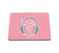 Hippowarehouse I Got a Feeling That Tonight I'll Cancel All Plans and Overthink Life printed mouse mat pad accessory black rubber base 240mm x 190mm x 60mm