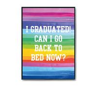 Hippowarehouse I graduated! Can I go back to bed now? Printed Poster A4 Wall Art Design Classroom Room Gym Office Décor