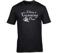 Hippowarehouse I Have A Cunning Plan Unisex Short Sleeve t-Shirt (Specific Size Guide in Description) Black