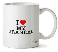 Hippowarehouse I Heart My Grandad Printed Mug Cup Ceramic 10oz