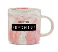 Hippowarehouse I Identify as a Feminist Printed Mug Various Colour Options Ceramic Cup Kitchenware 11oz