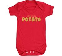Hippowarehouse I identify as a potato baby vest bodysuit (short sleeve) boys girls