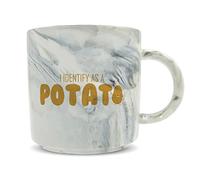 Hippowarehouse I Identify as a Potato Printed Mug Various Colour Options Ceramic Cup Kitchenware 11oz