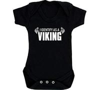 Hippowarehouse I identify as a viking baby vest bodysuit (short sleeve) boys girls