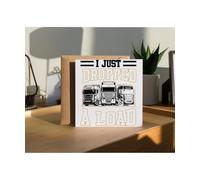 Hippowarehouse I just dropped my load Personalised Birthday Card 15cm x 15cm for him for her Funny with envelope Birthday Cards for Men and Women