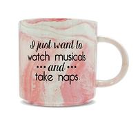 Hippowarehouse I Just Want to Watch Musicals and Take Naps Theatre Printed Mug Various Colour Options Ceramic Cup Kitchenware 11oz
