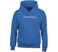 Hippowarehouse I Know Something You Dont I Know Something You Will Never Know Kids Children's Unisex Hoodie Hooded top Royal