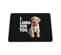 Hippowarehouse I labrador you printed mouse mat pad accessory black rubber base 240mm x 190mm x 60mm