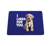 Hippowarehouse I labrador you printed mouse mat pad accessory black rubber base 240mm x 190mm x 60mm