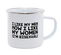 Hippowarehouse I Like My Men How I Like My Women (I'm Bisexual) Printed Mug Various Colour Options Ceramic Cup Kitchenware 11oz