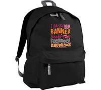 Hippowarehouse I like to read banned books and gain forbidden knowledge backpack ruck sack Dimensions: 31 x 42 x 21 cm Capacity: 18 litres