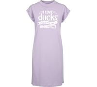 Hippowarehouse I Love Ducks It's People That Annoy Me t-Shirt Dress Women's Adults Nightie Nightdress Lilac