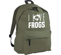 HippoWarehouse I Love Frogs Backpack ruck Sack Dimensions: 31 x 42 x 21 cm Capacity: 18 litres