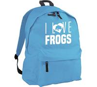 HippoWarehouse I Love Frogs Backpack ruck Sack Dimensions: 31 x 42 x 21 cm Capacity: 18 litres